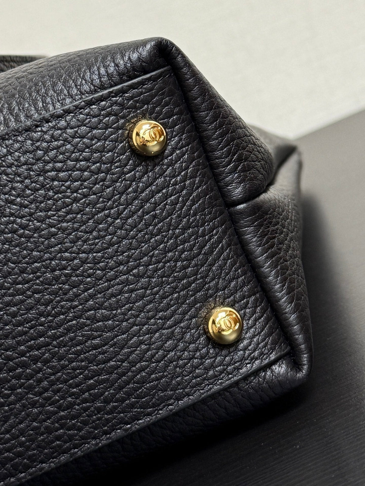 Chanel 2026 Tote Shoulder Bag 32cm Black Leather
