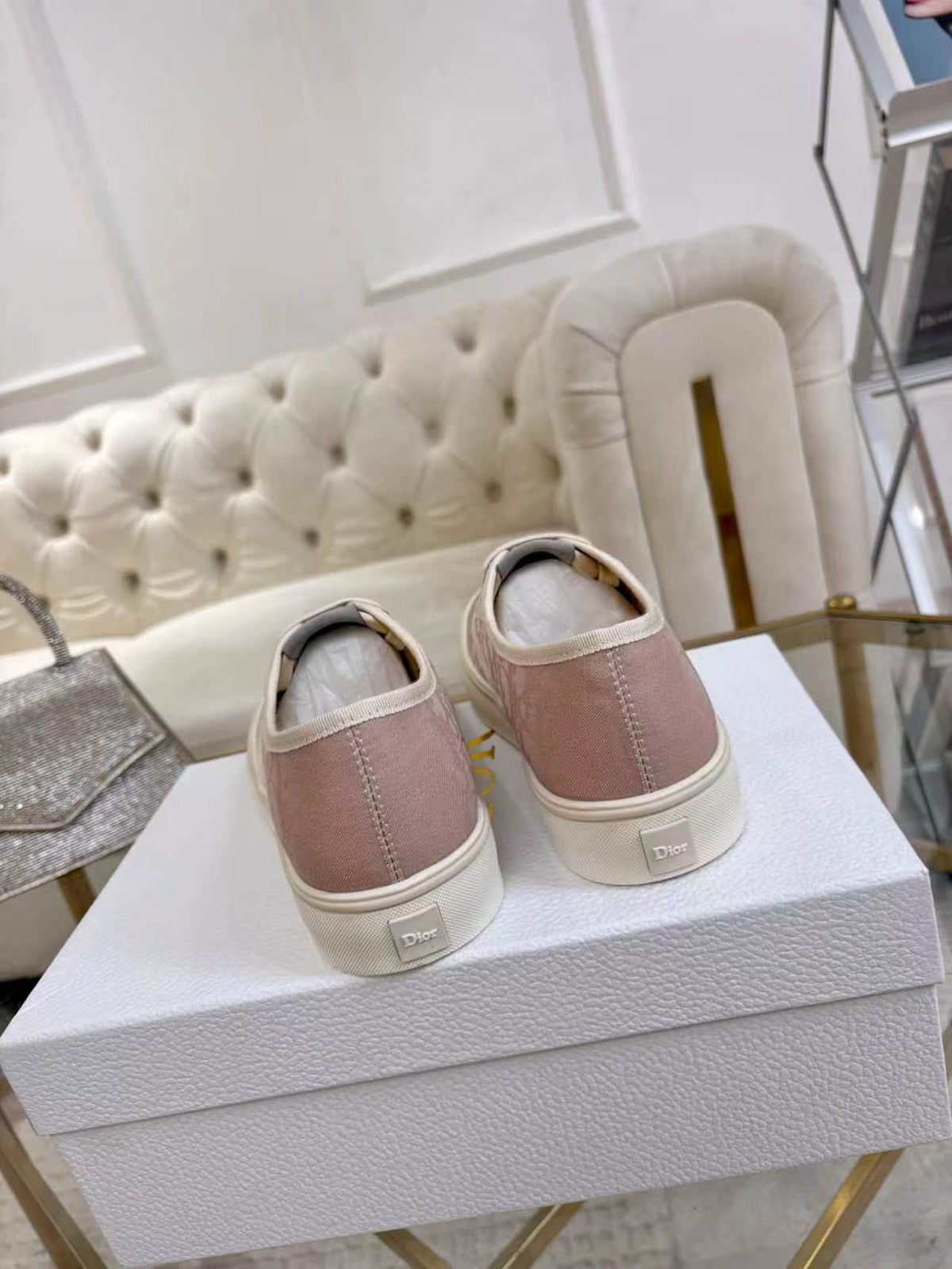 CD 26s Low Top Sneakers Light Pink Dior Oblique Canvas 839142