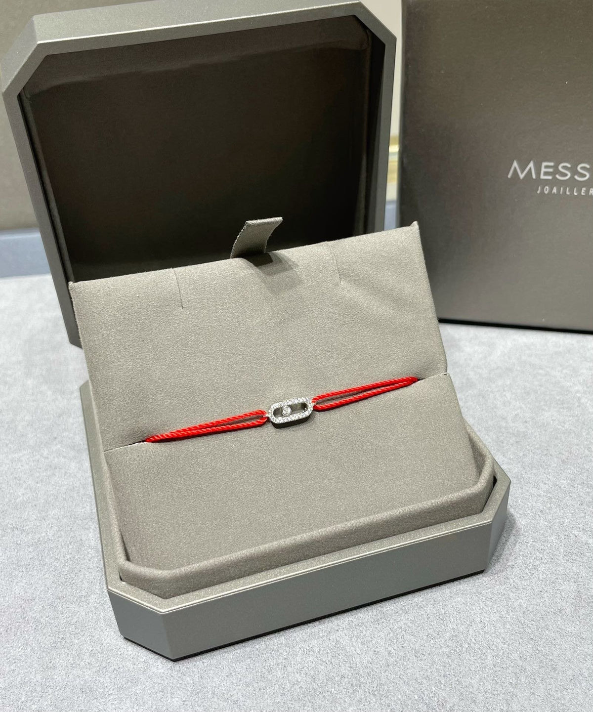 Messika Move Uno Diamond Charm Red Cordieris