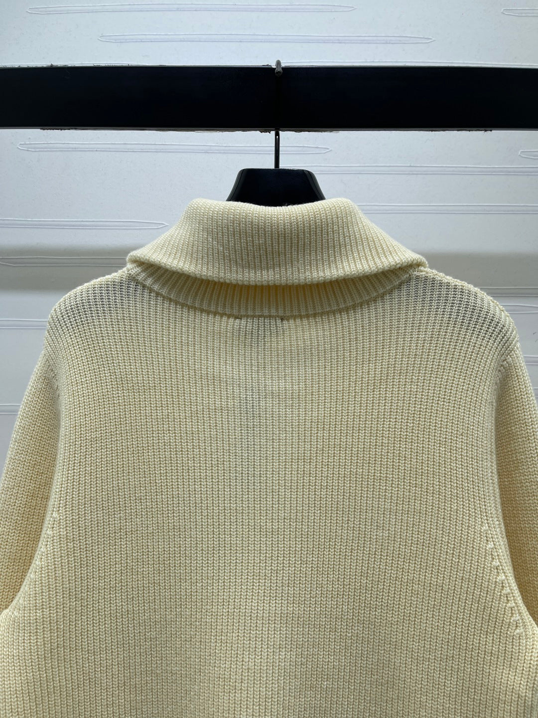 CC 26FW Ribbed-Knit Double-Zip Cardigan Gold-Tone Hardware Cashmere 274022