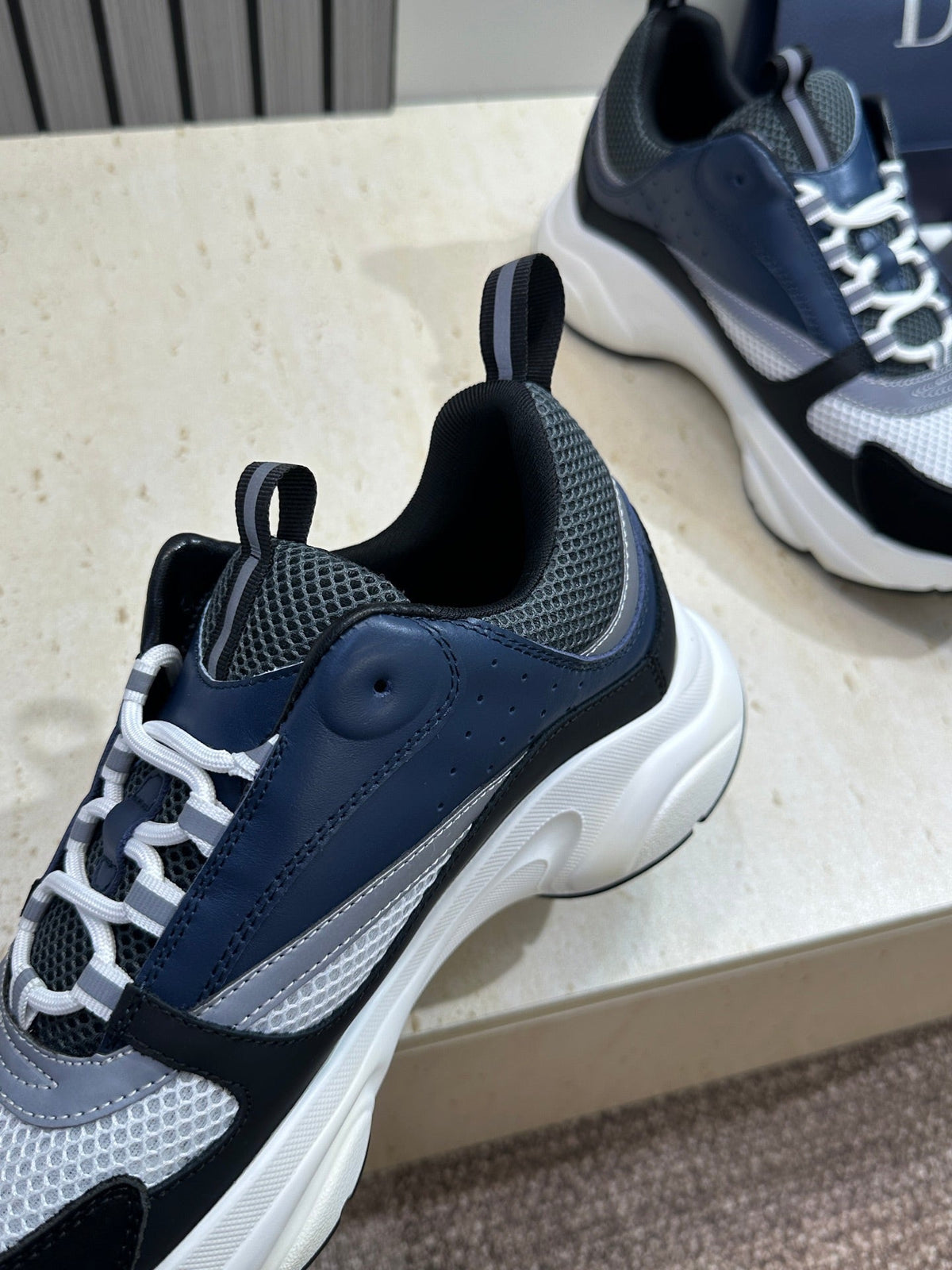 CD 26s Men B22 Sneakers Navy Black White Grey Mesh 194852