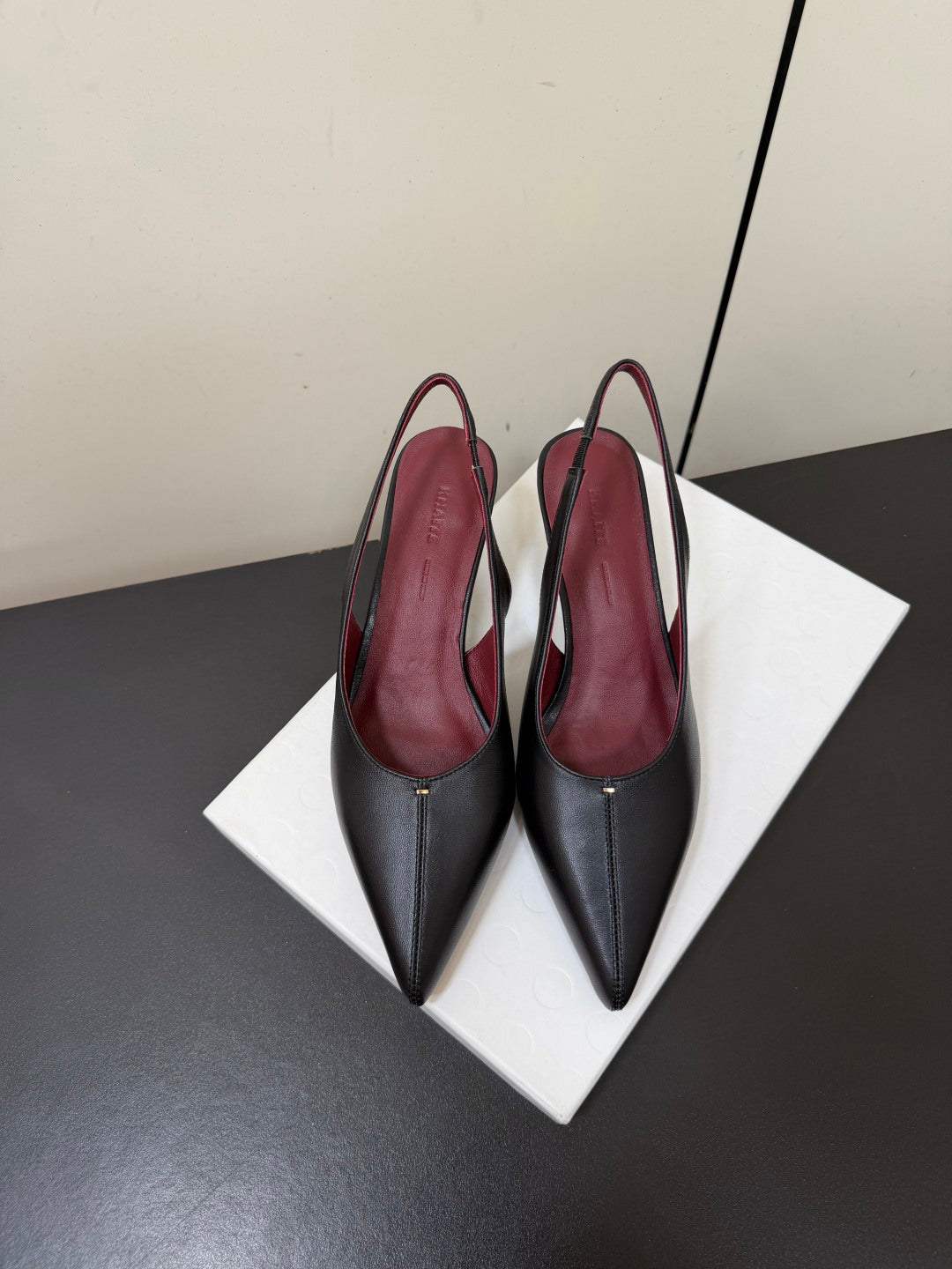 Khaite 26s Bella Pumps 5.5cm Black Leather 909459