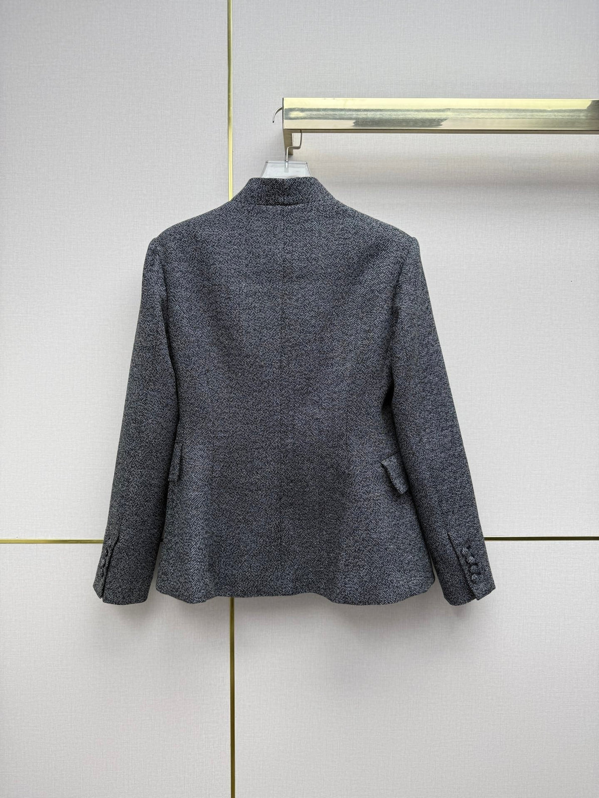 CD 26SS Collarless V-Neck Blazer Silk 432459
