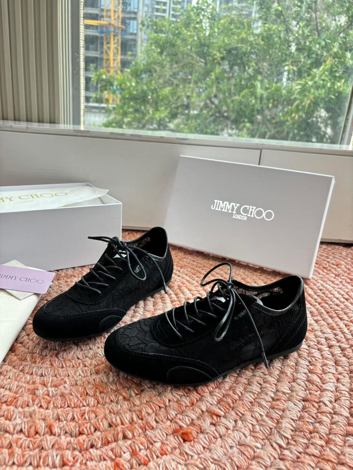 Jimmy Choo 26S Sneakers Black Mesh And Suede 391824