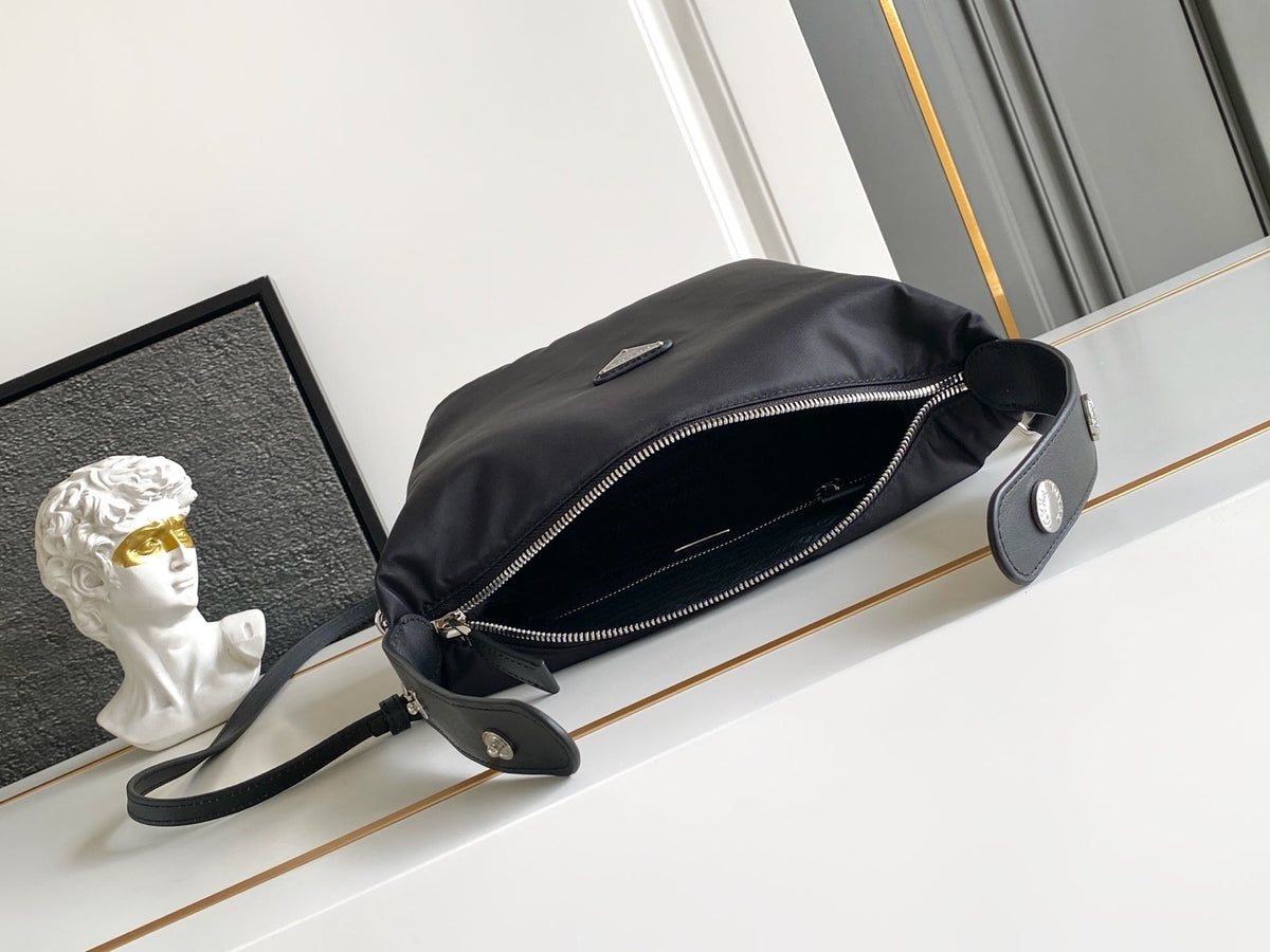 Prada 2026 Cherie Mini Bag 20cm Silver Hardware Re-Nylon