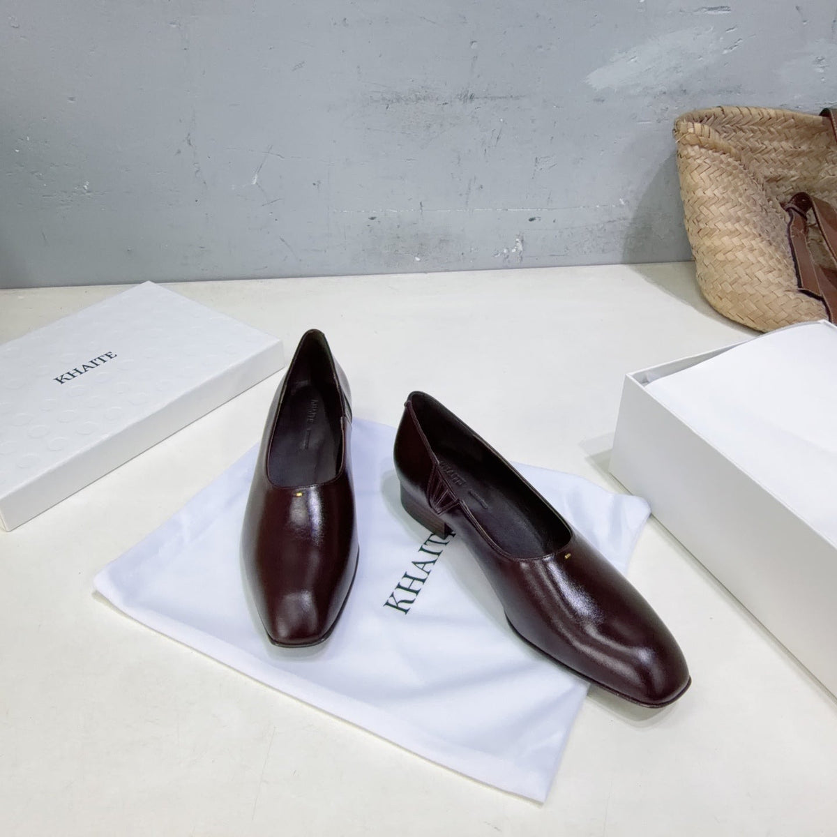 Khaite 26s Colt Loafers 1.2cm Burgundy Leather 107779