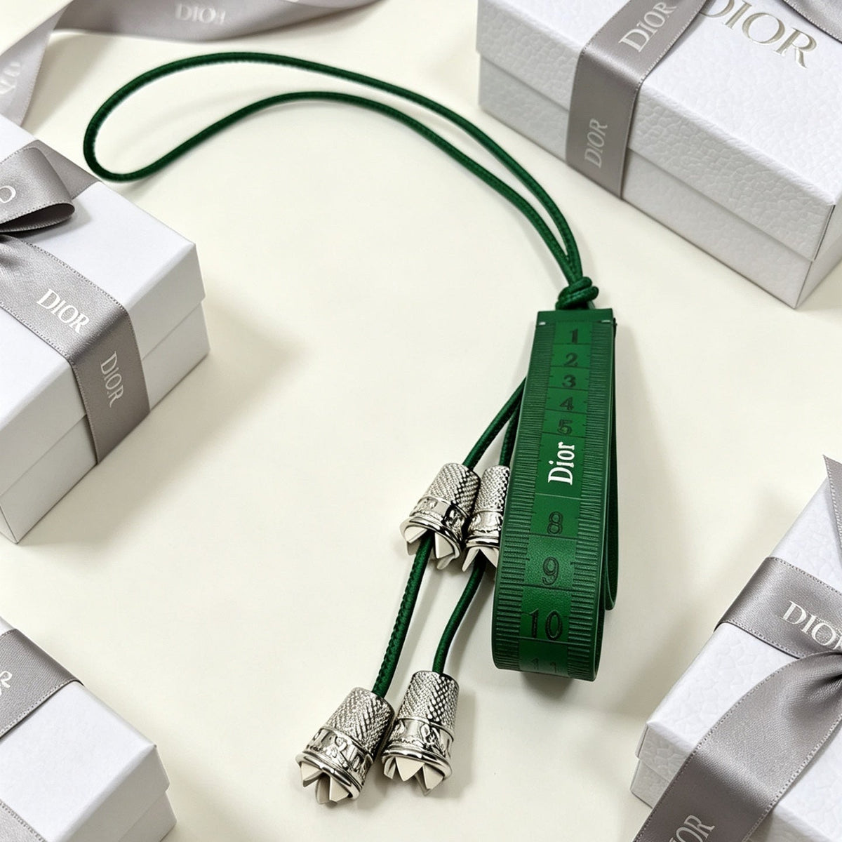 Dior Green Lily Valley Bag Charm