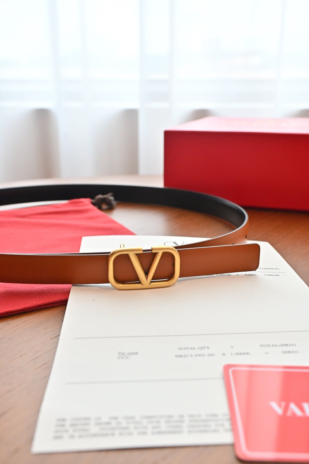 Valentino VLogo Signature Belt 2.0cm Cowhide 219545