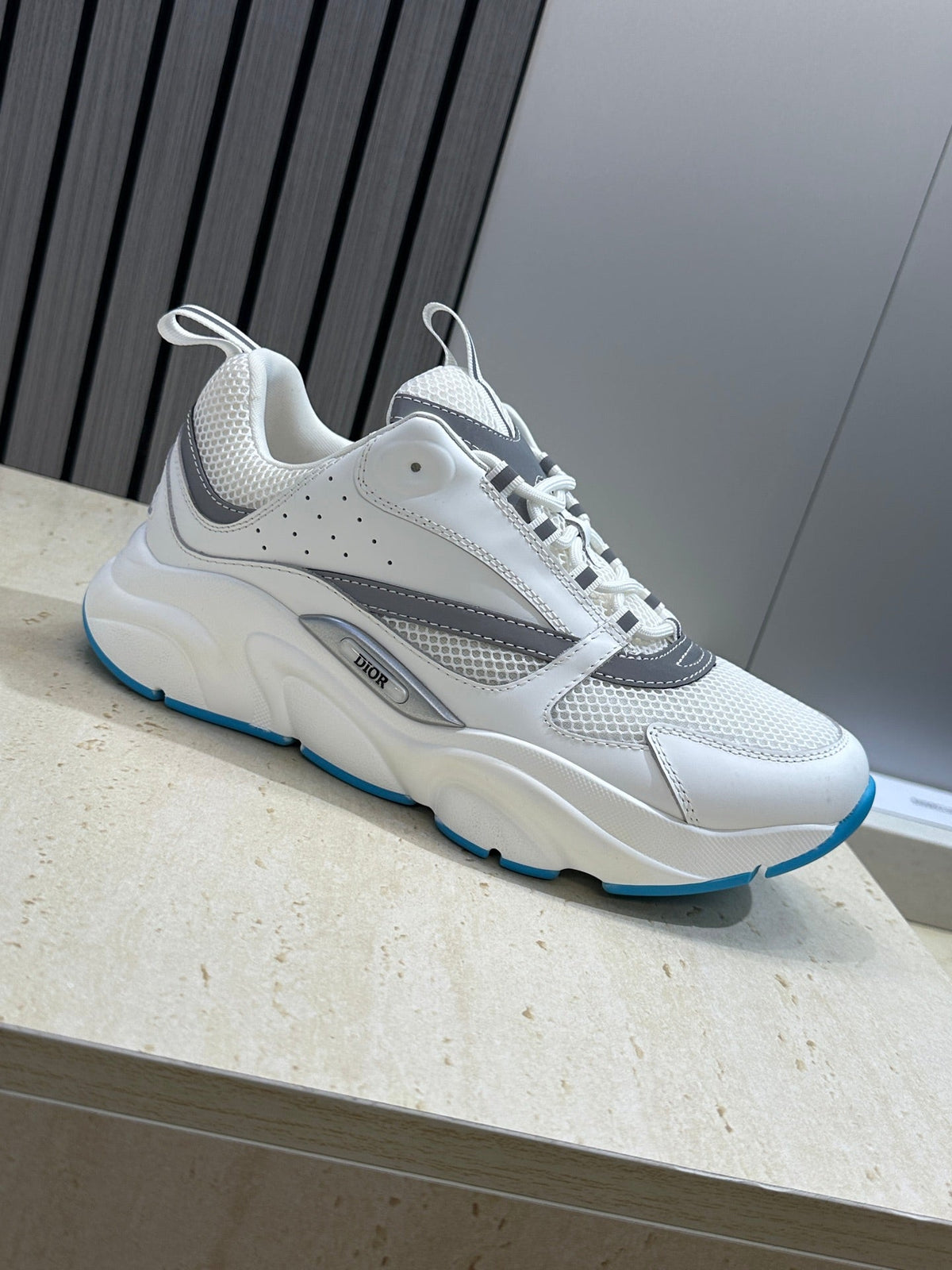 CD 26s Men B22 Sneakers White Grey Light Blue Sole 284915
