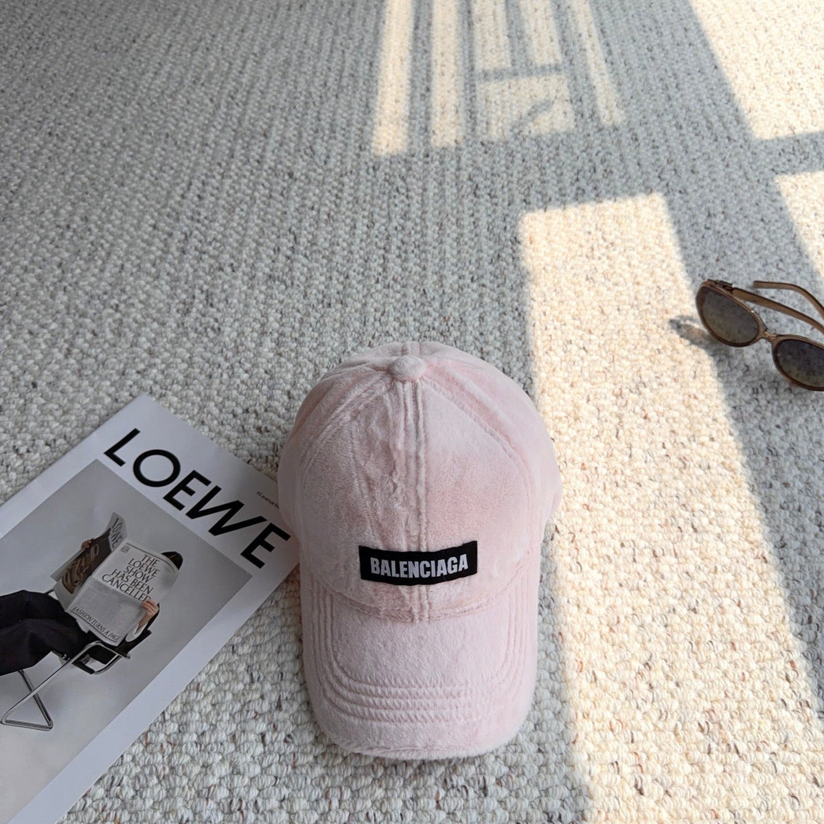 Balenciaga Furry Baseball Cap Hat 515556
