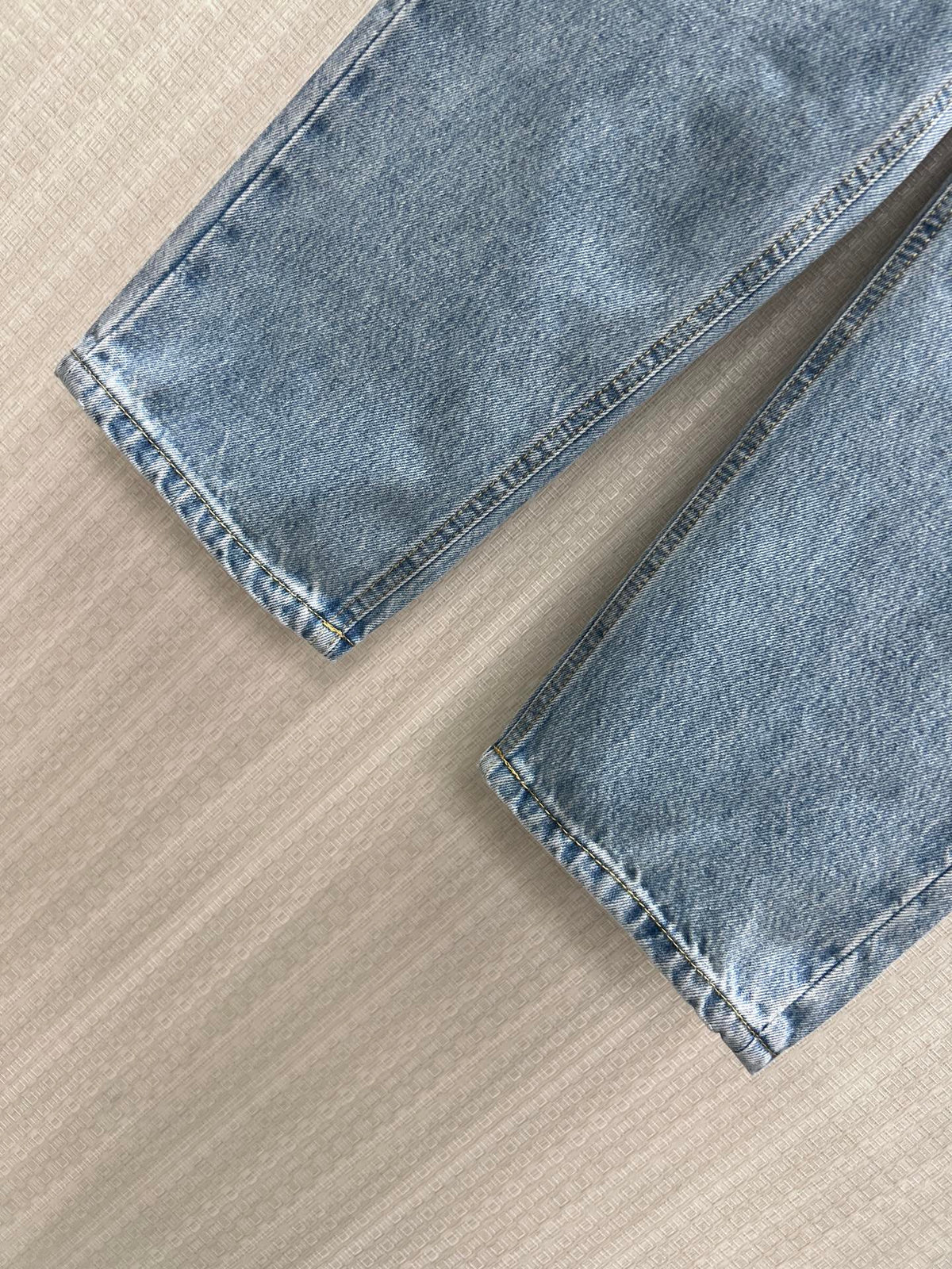 CC 26S Straight-Leg Denim Jeans Embroidered Double Logo Pocket Cotton 437703
