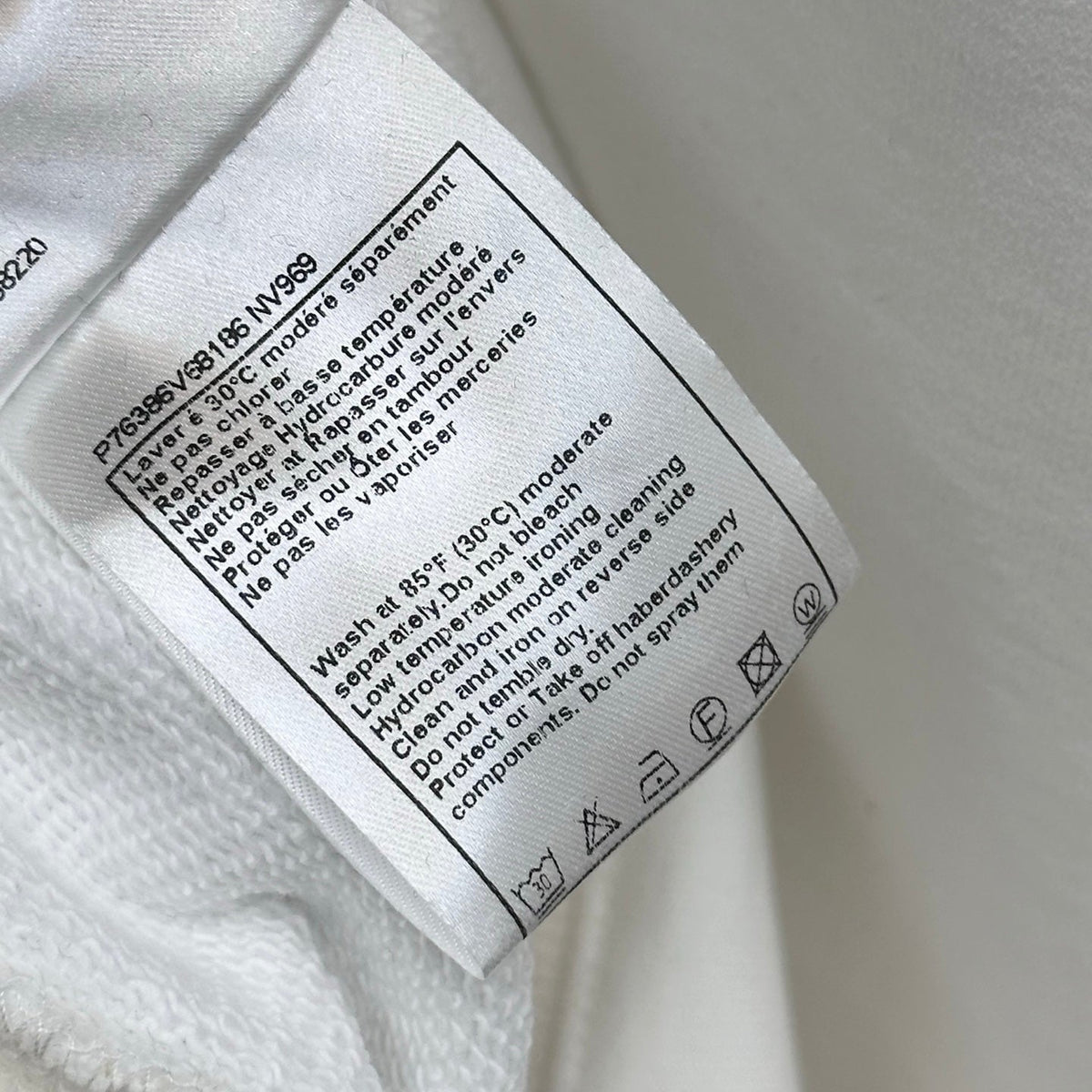 Chanel 26s Coco Neige Big CC Hoodie White Black 444294