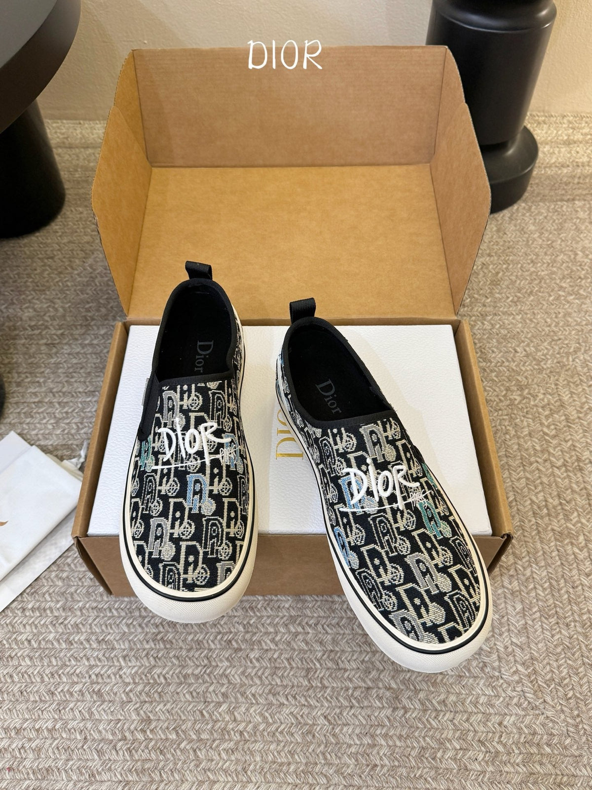 Dior 26s Walk'n'Dior Slip-On Sneakers Multicolor Dior Oblique Embroidered Canvas Style 06