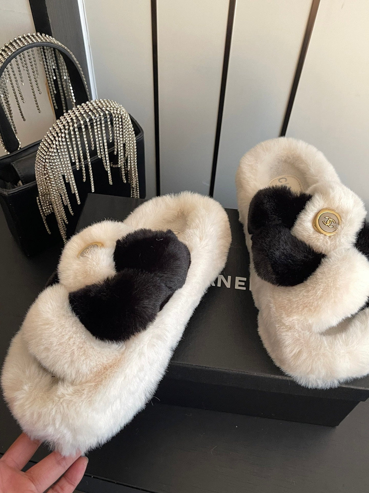 Chanel 2026 Double C Sandals Wool 176758