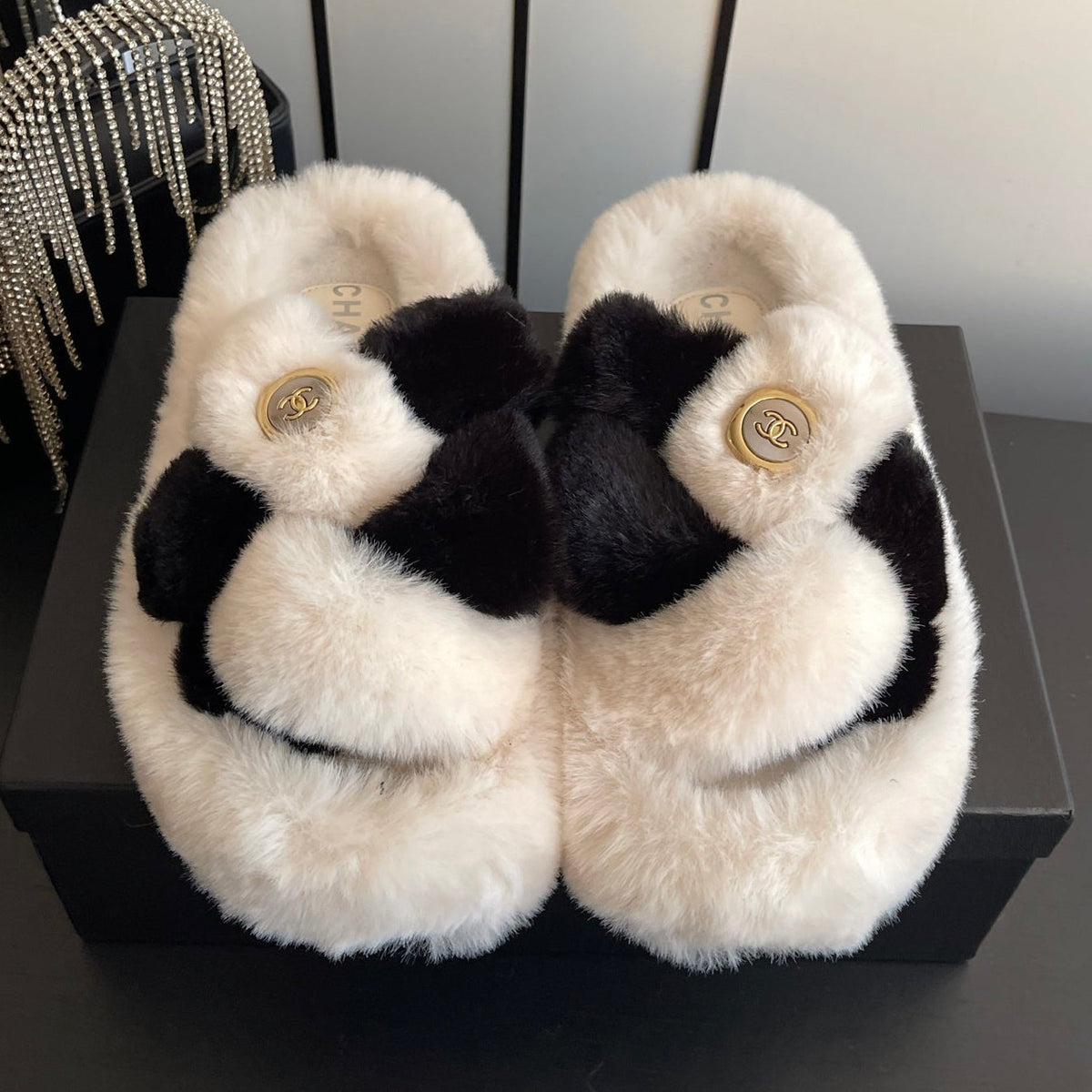 Chanel 2026 Double C Sandals Wool 176758