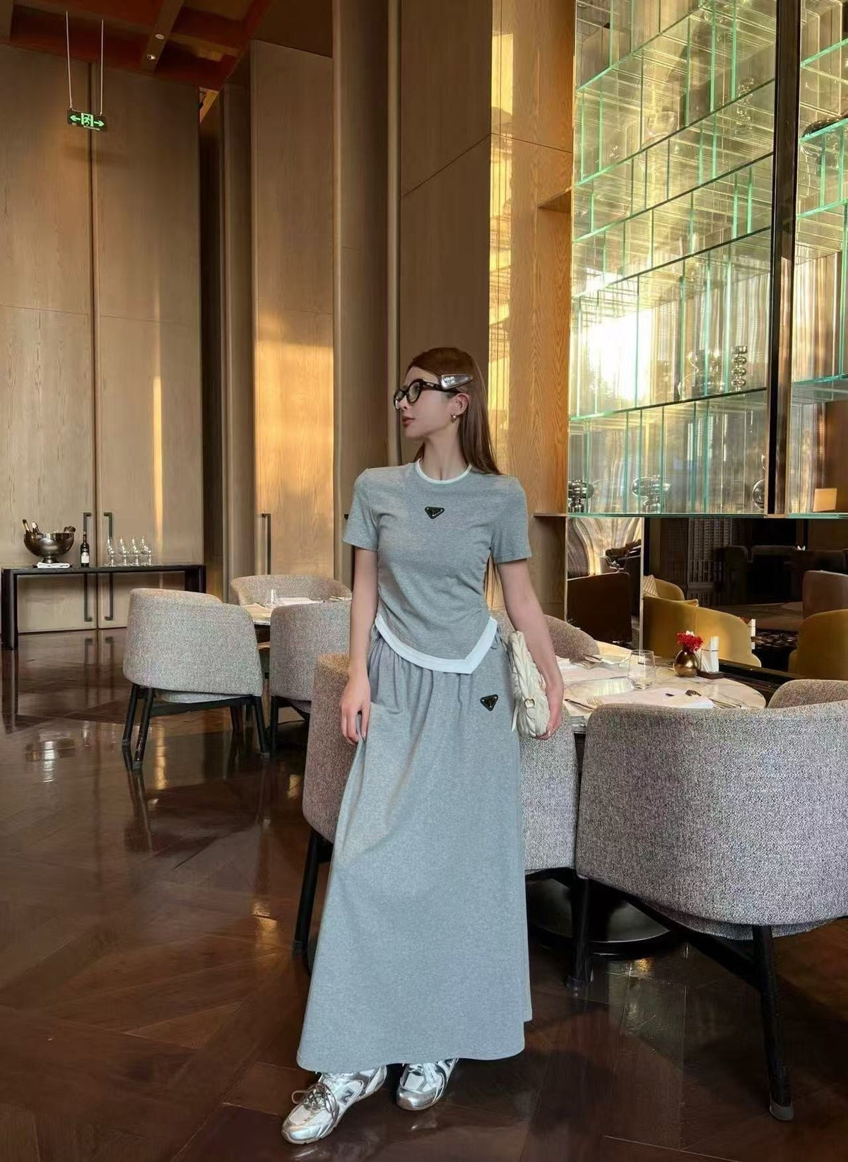 Prada 26S Top and Skirt Set Style 833