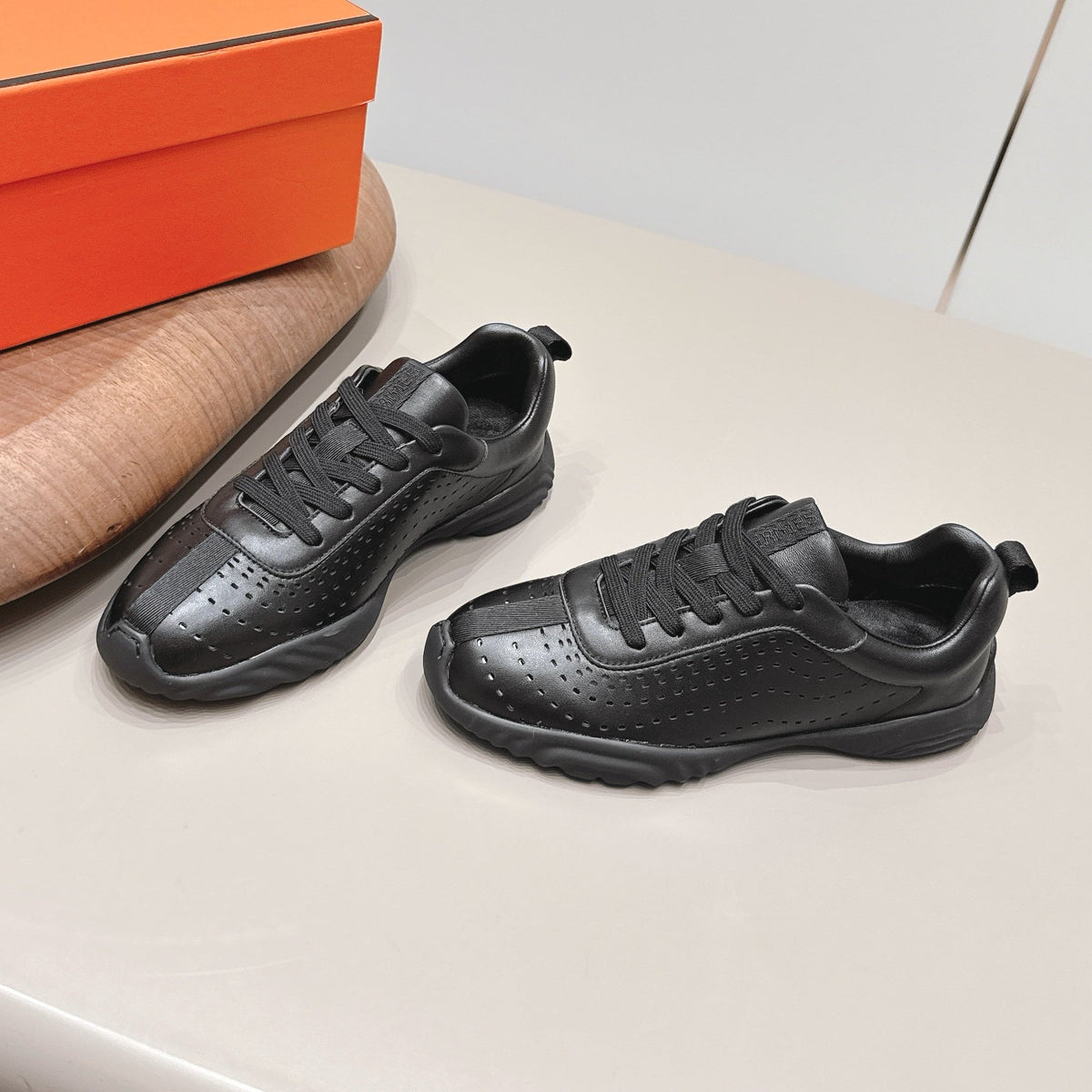 HM 26S Trail Sneakers White Perforated Calfskin (Copy)