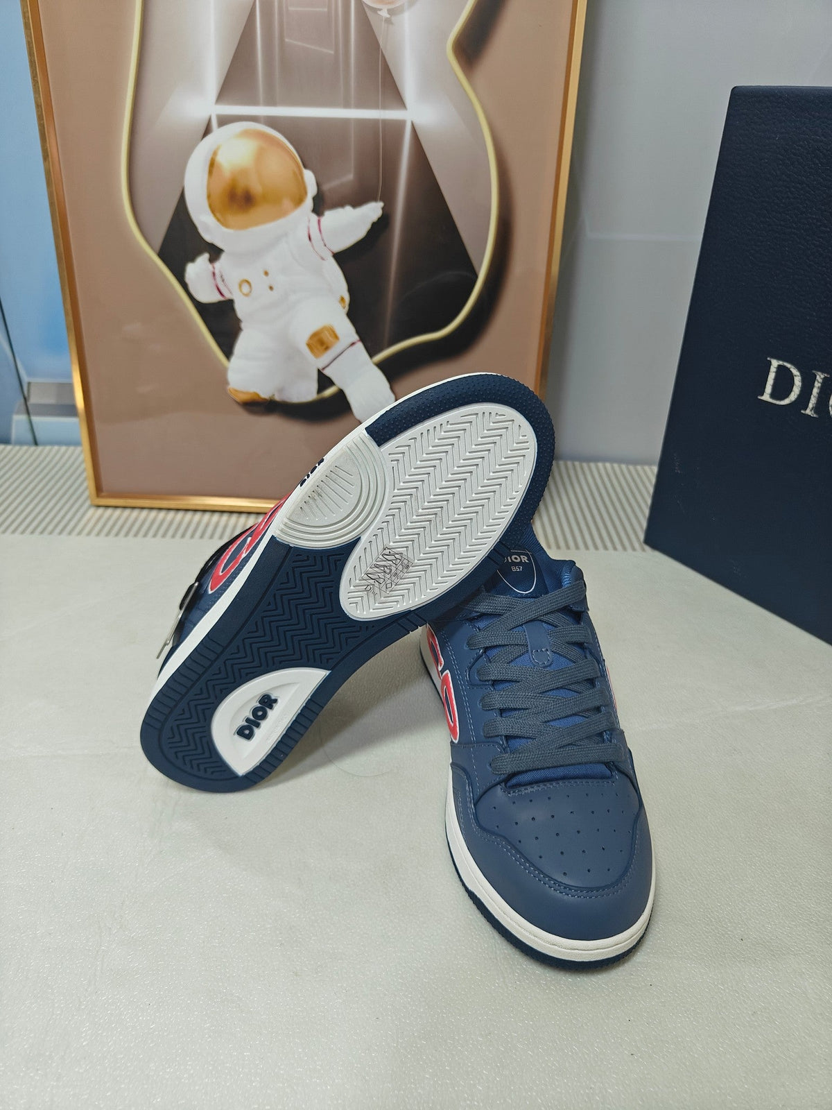 CD 26s Low Top Sneaker Dark Blue Calfskin 624195