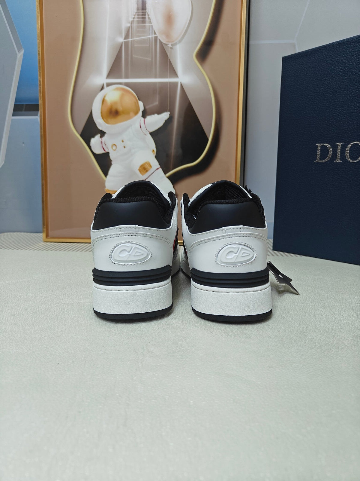 CD 26s Low Top Sneaker White Black Calfskin 518394