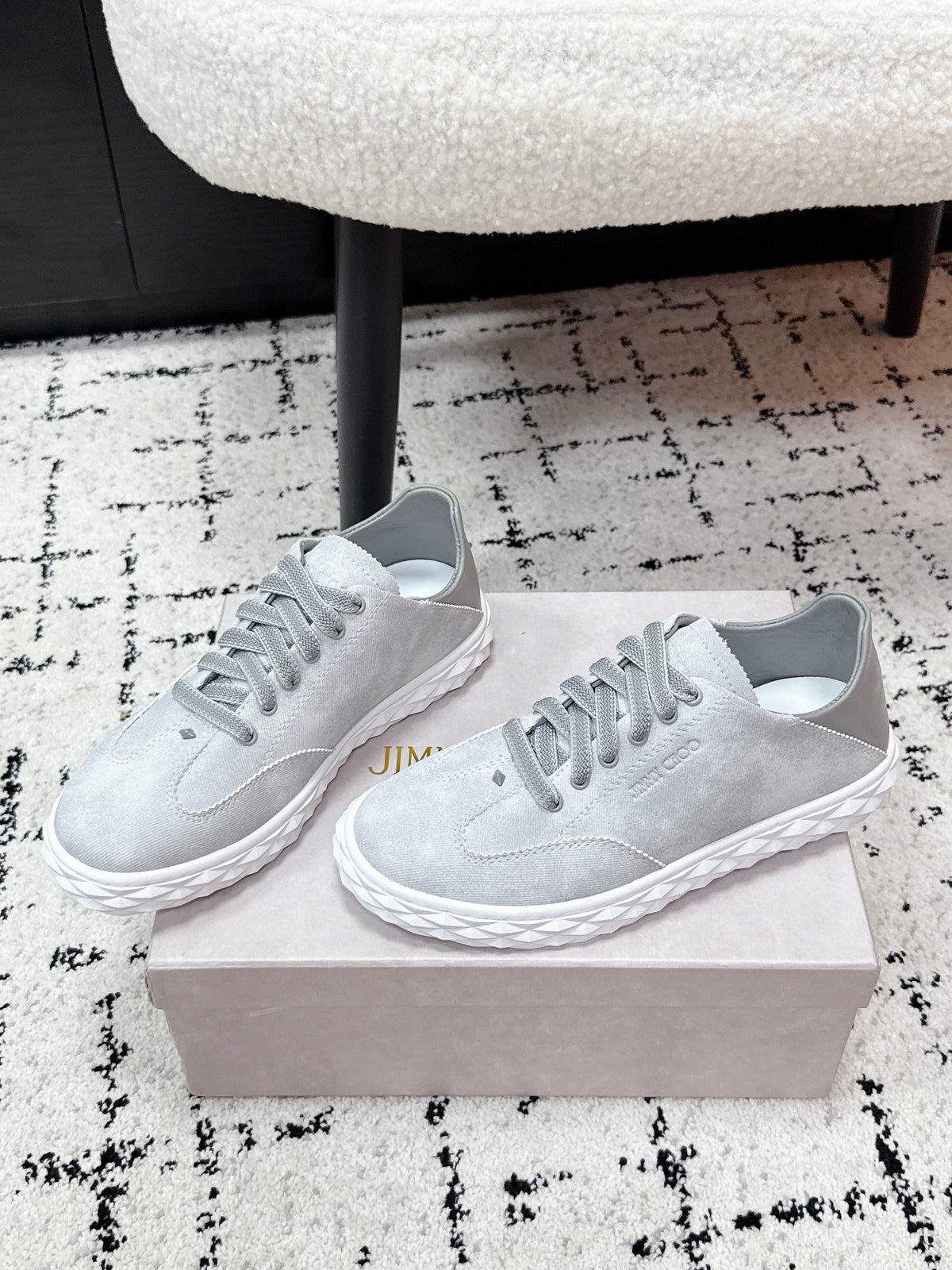 Jimmy Choo 26S Sneakers Grey Suede 831492
