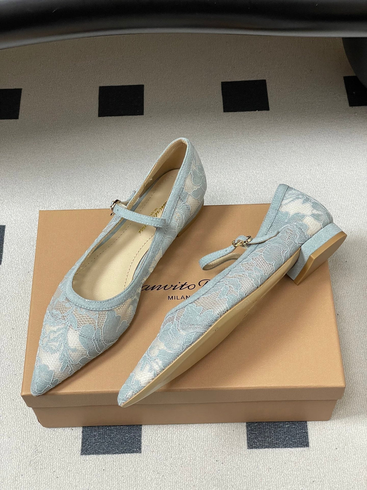 GR 26s Mary Jane Light Blue Lace 164796