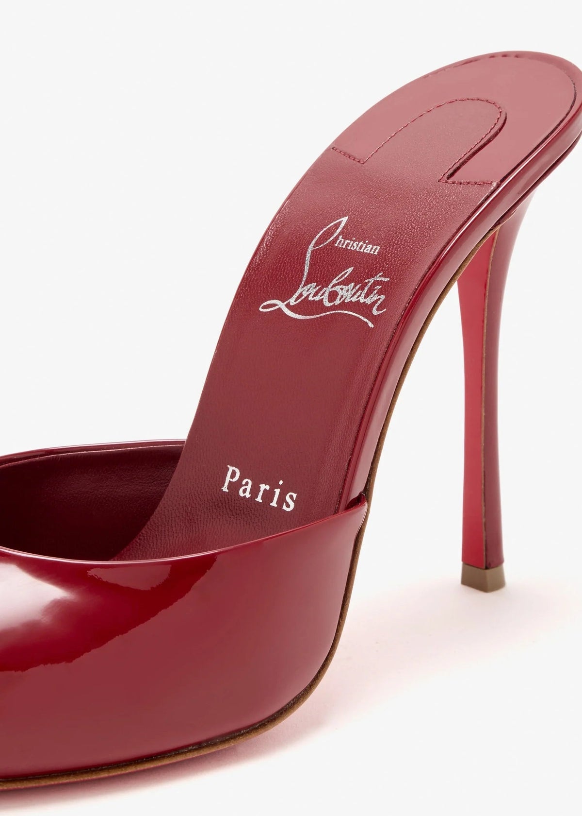 Christian Louboutin 2026 Dolly Mule 100mm Patent Leather