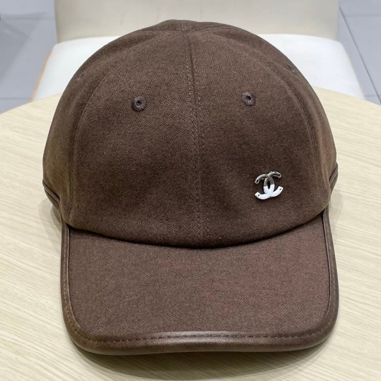 Chanel Felt Baseball Cap Hat 491964