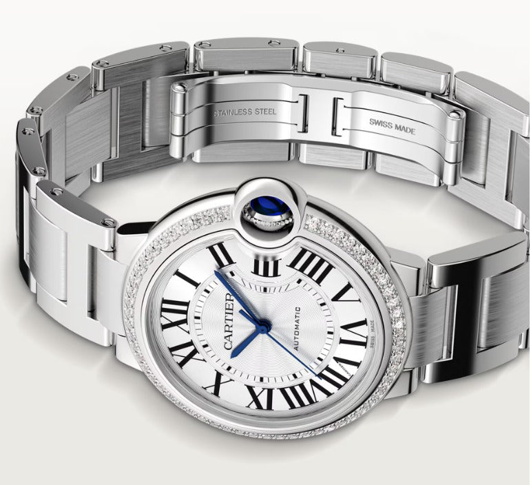 Cartier Ballon Bleu De Cartier 36mm Diamond Stainless Steel Case