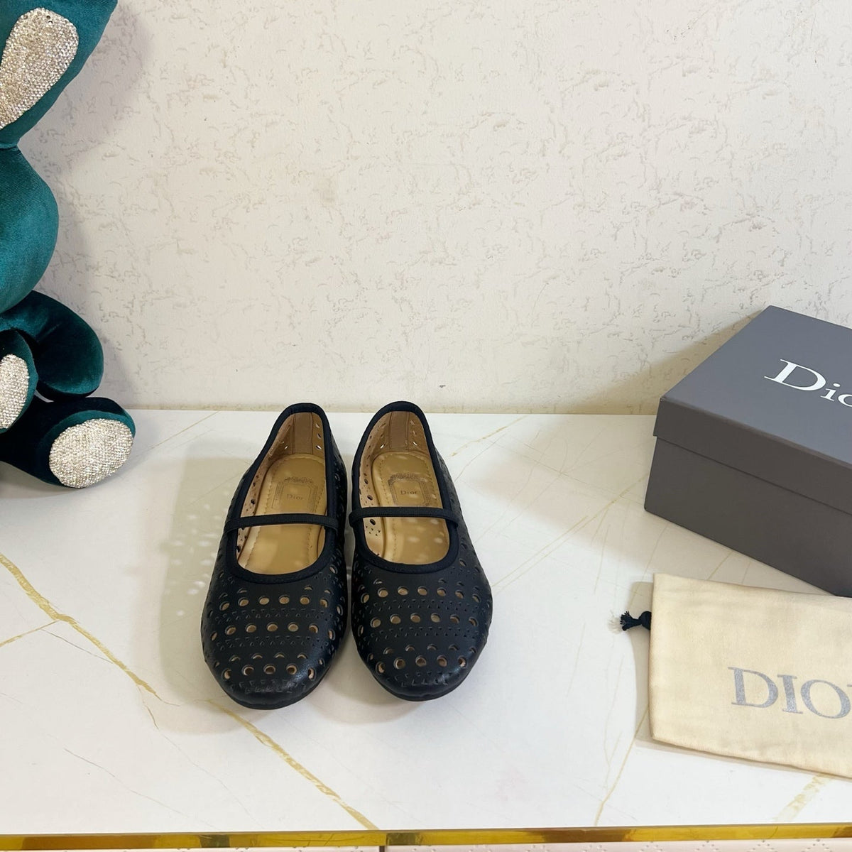 Dior 26s Mary Jane Flats Black Calfskin
