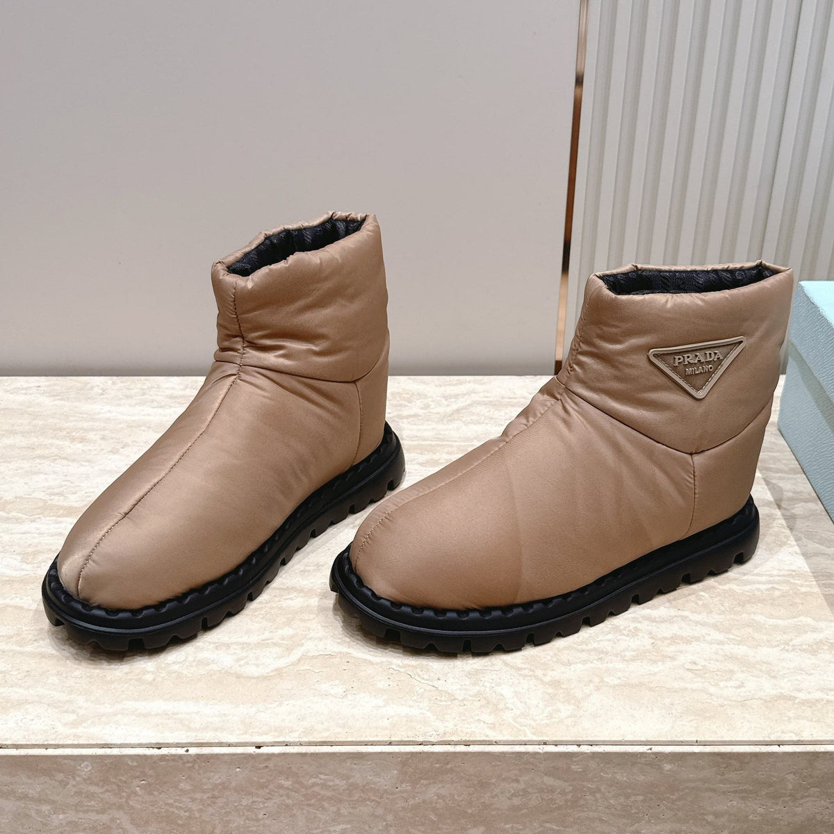 Prada 2026 Ankle Boots Waterproof Fabric 180389