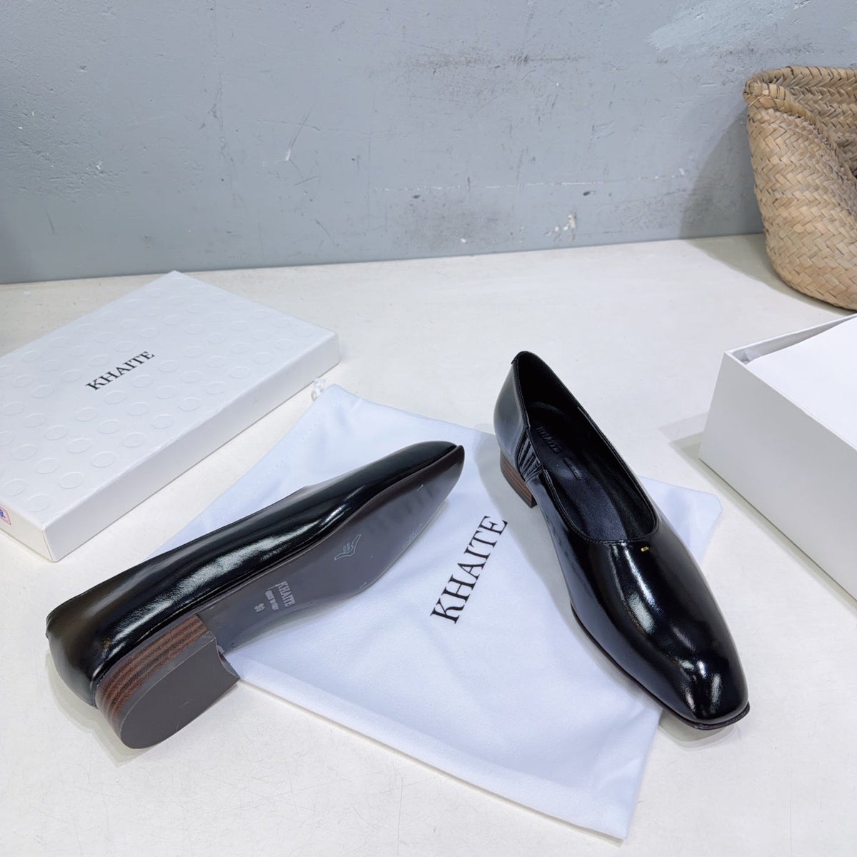 Khaite 26s Colt Loafers 1.2cm Black Leather 107778