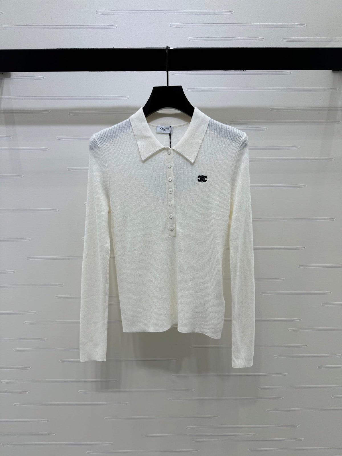 CE 26S Knit Polo Top Embroidered Emblem Tencel 430298