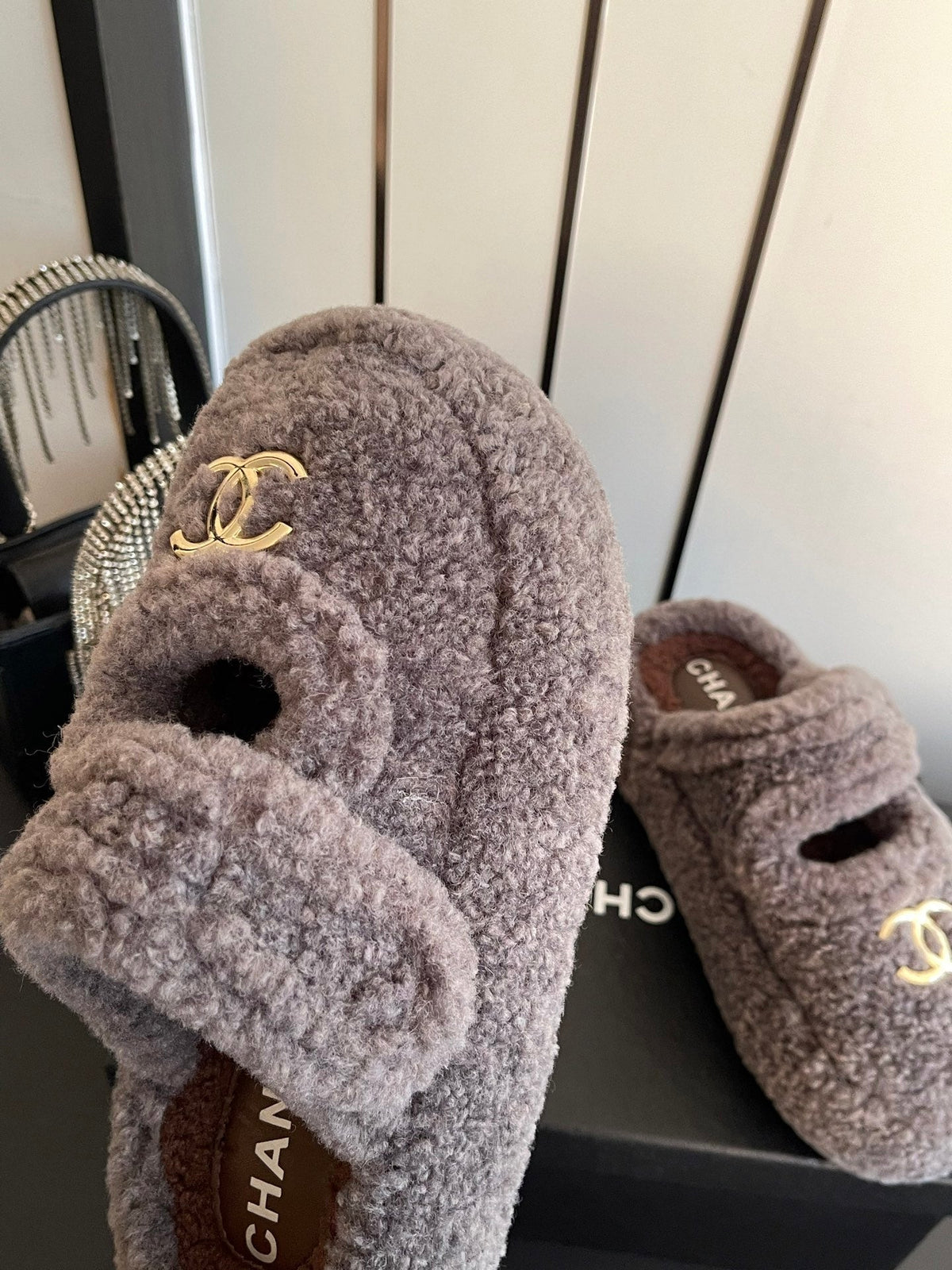 Chanel 2026 Furry Mule Wool 176755