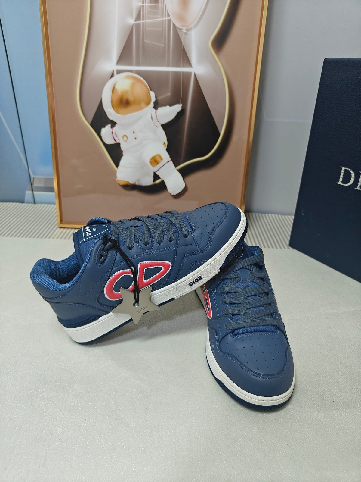 CD 26s Low Top Sneaker Dark Blue Calfskin 624195
