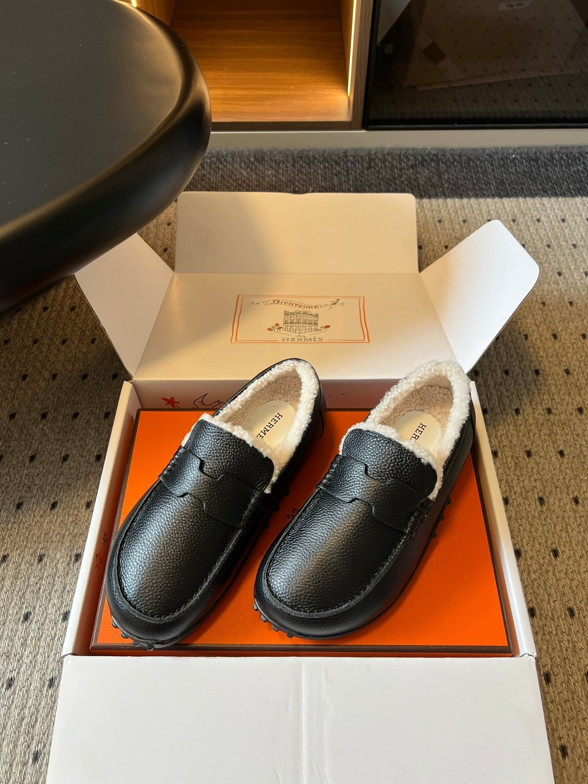 HM 26S Destin Loafers Black Calfskin