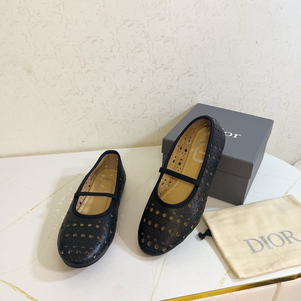 Dior 26s Mary Jane Flats Black Calfskin