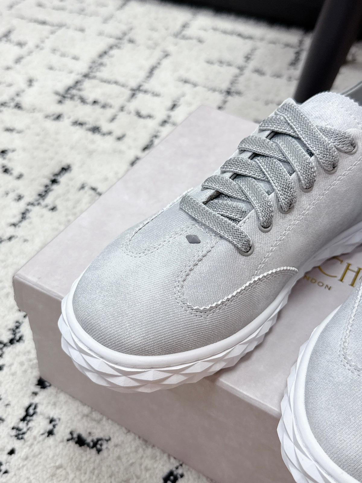 Jimmy Choo 26S Sneakers Grey Suede 831492