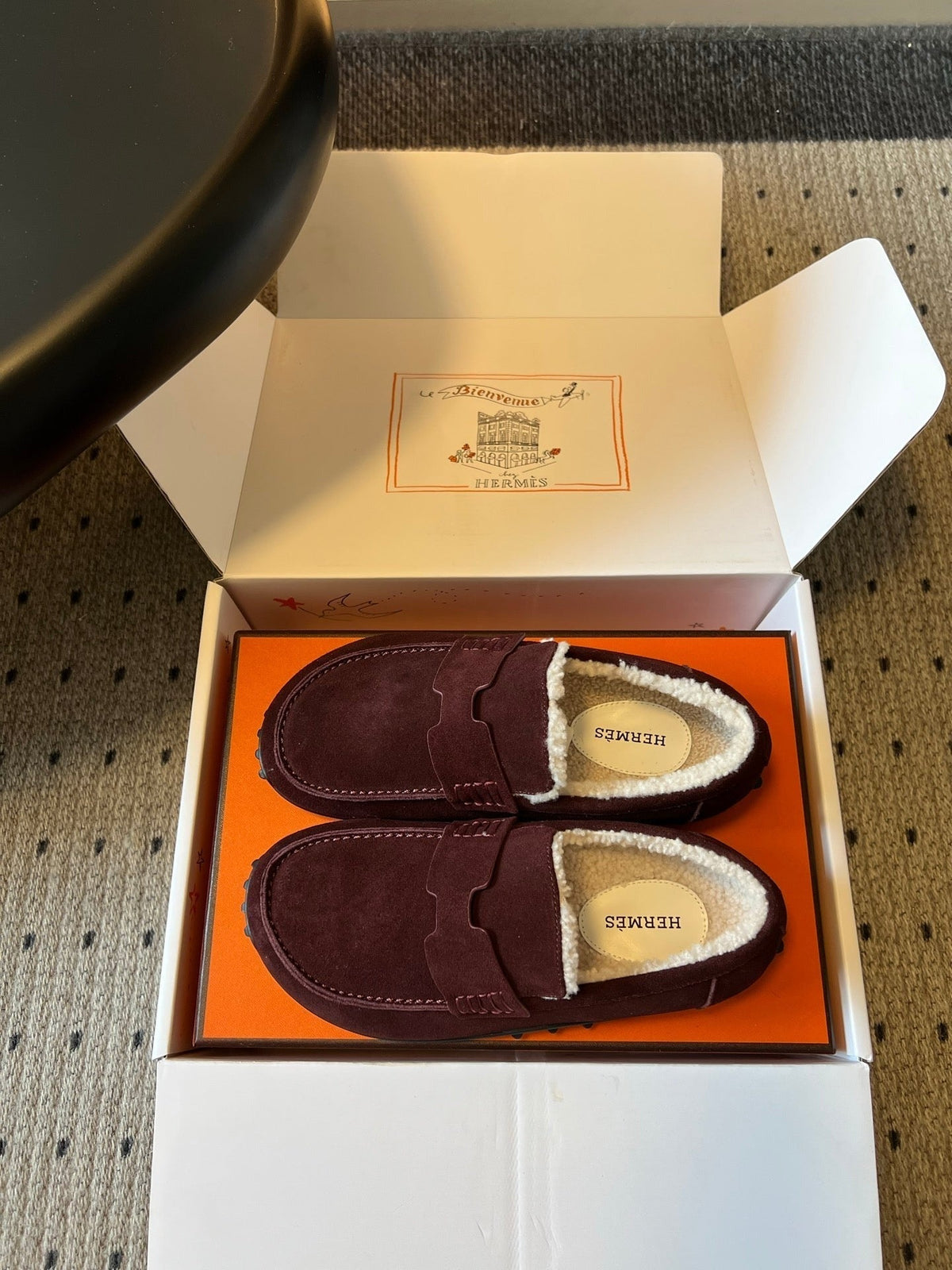 HM 26S Destin Loafers Dark Red Suede