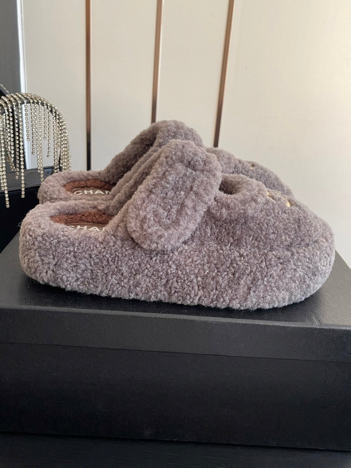 Chanel 2026 Furry Mule Wool 176755