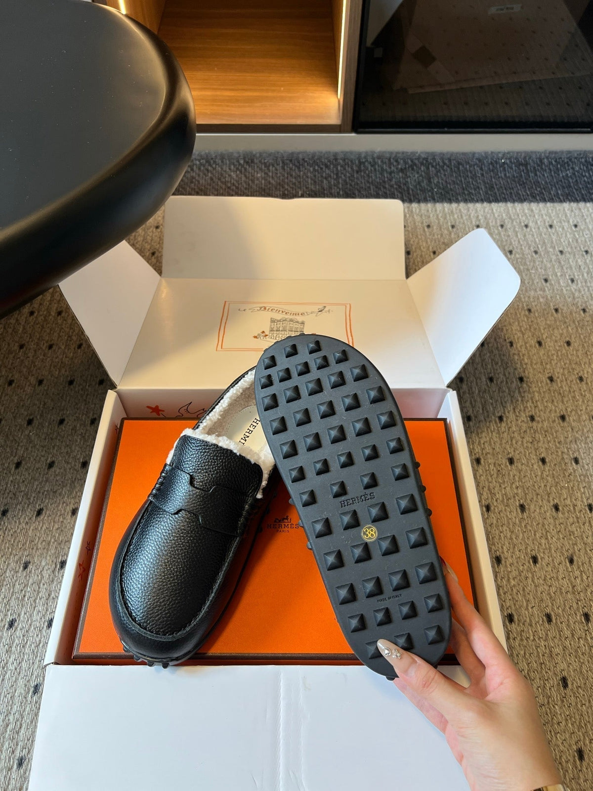 HM 26S Destin Loafers Black Calfskin