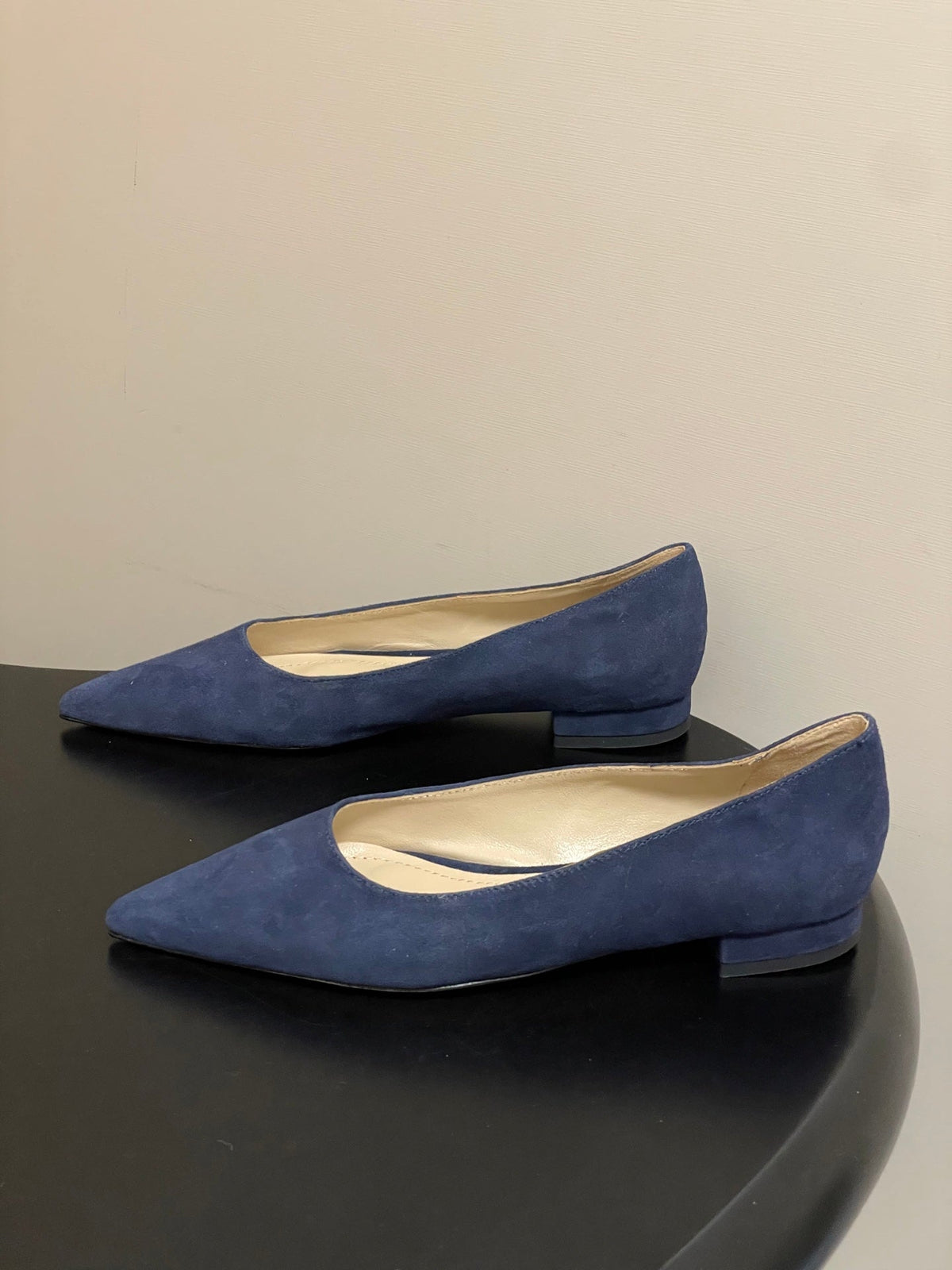 GR 26s Flats Navy Blue Suede 164788