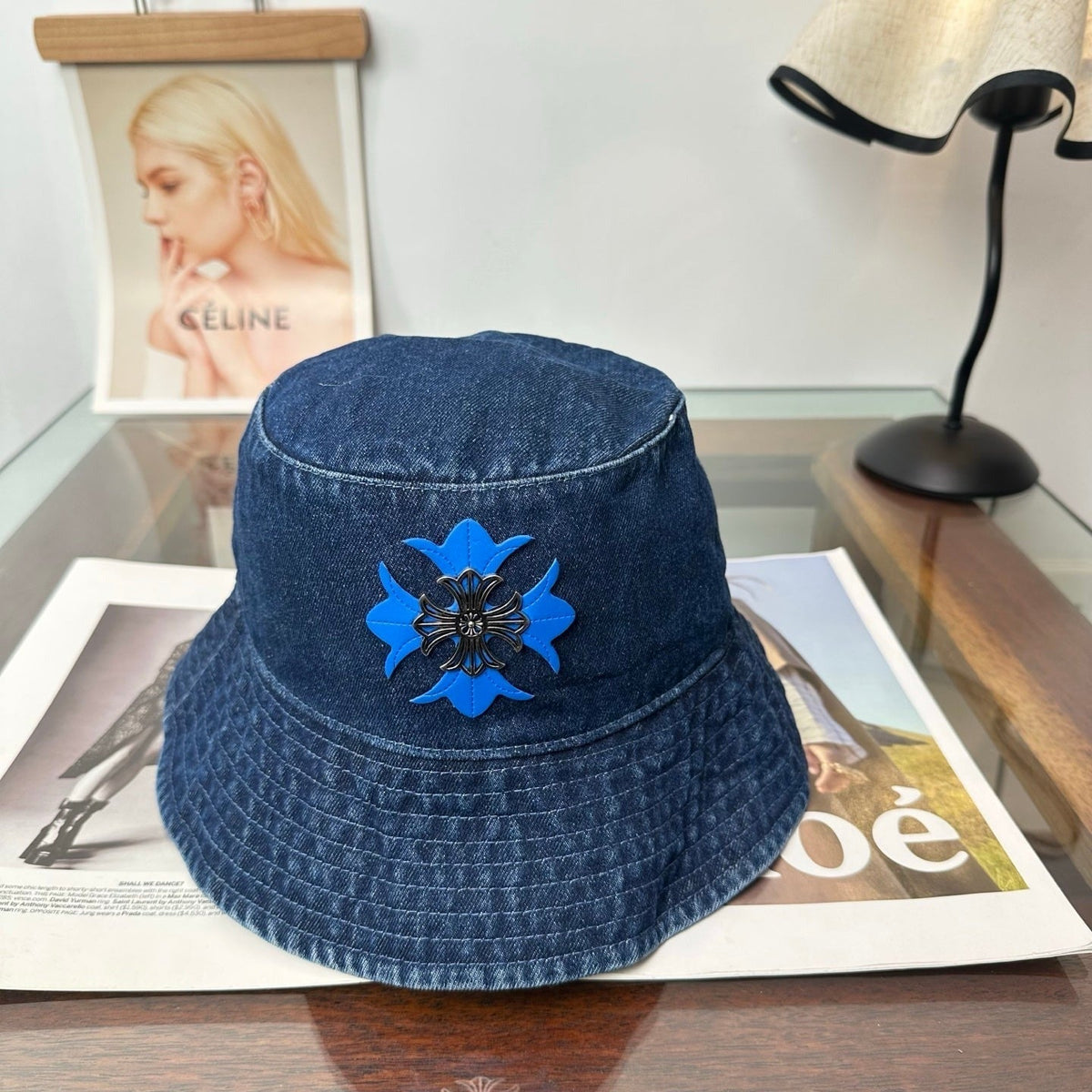 Chrome Hearts Denim Fisherman Hat 514948