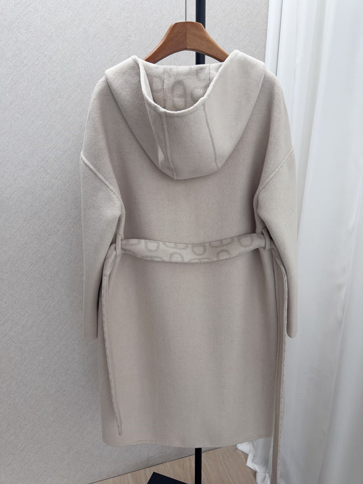 HM 26FW Hooded Coat Pig-Nose Detail Cashmere 440849