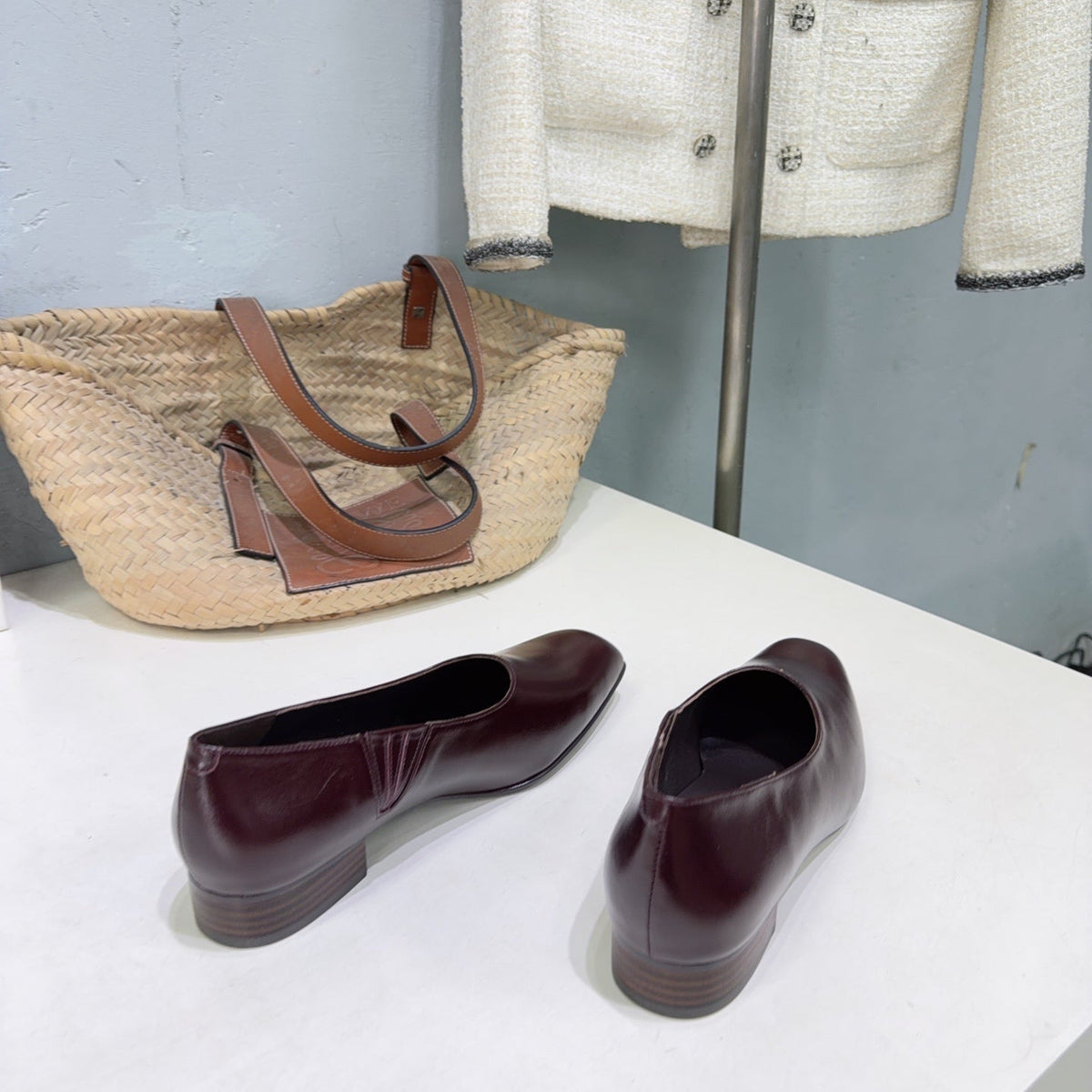 Khaite 26s Colt Loafers 1.2cm Burgundy Leather 107779