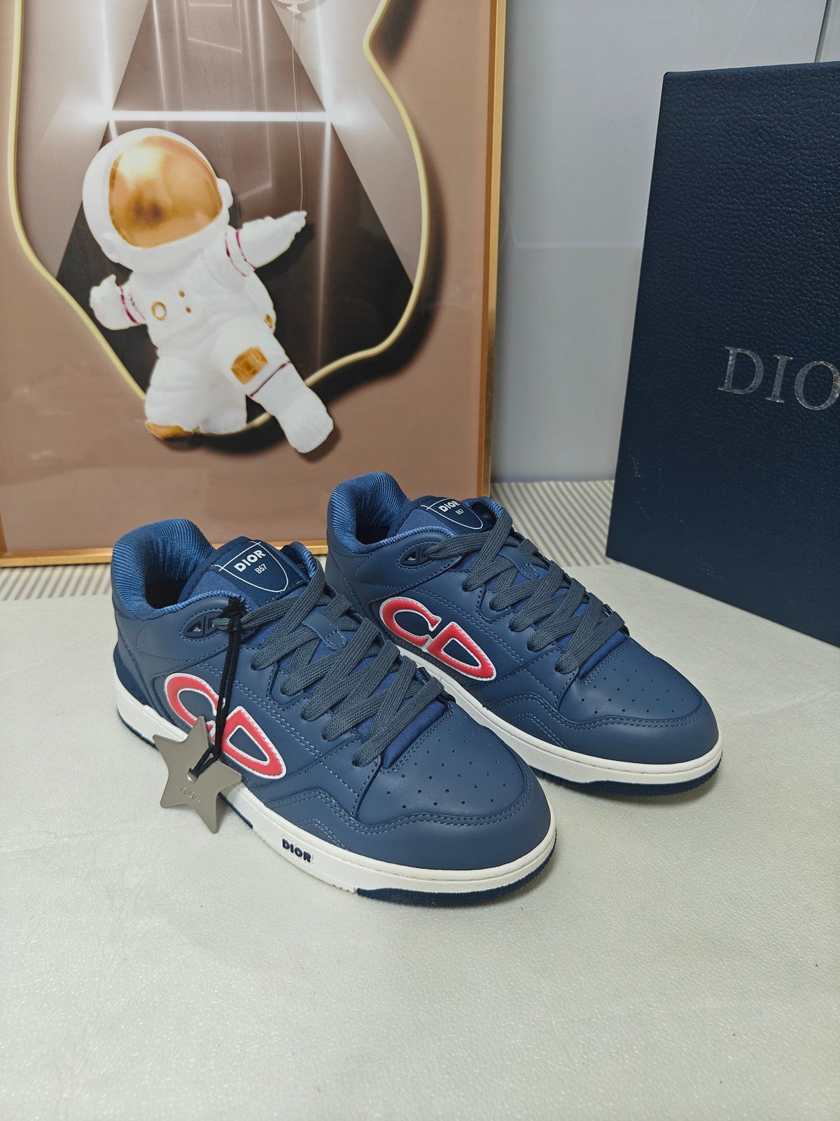 CD 26s Low Top Sneaker Dark Blue Calfskin 624195