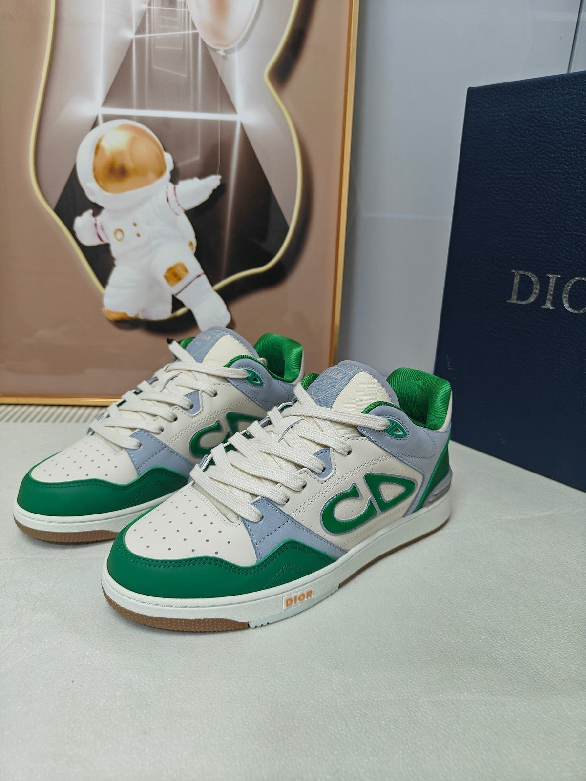CD 26s Low Top Sneaker White Green Calfskin 194852