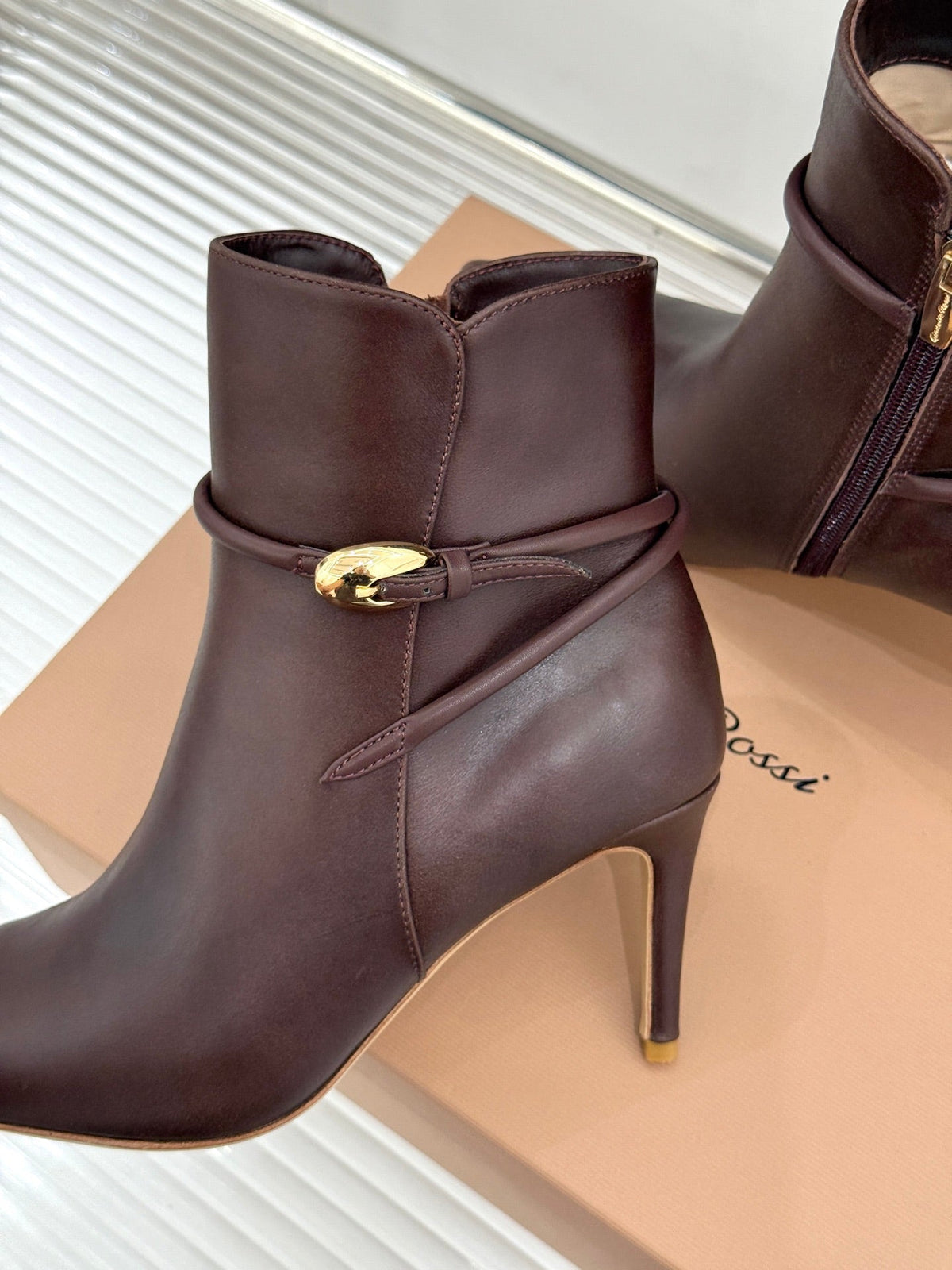 GR 26s Jungle Mamba Booties 8cm Brown Leather 175083