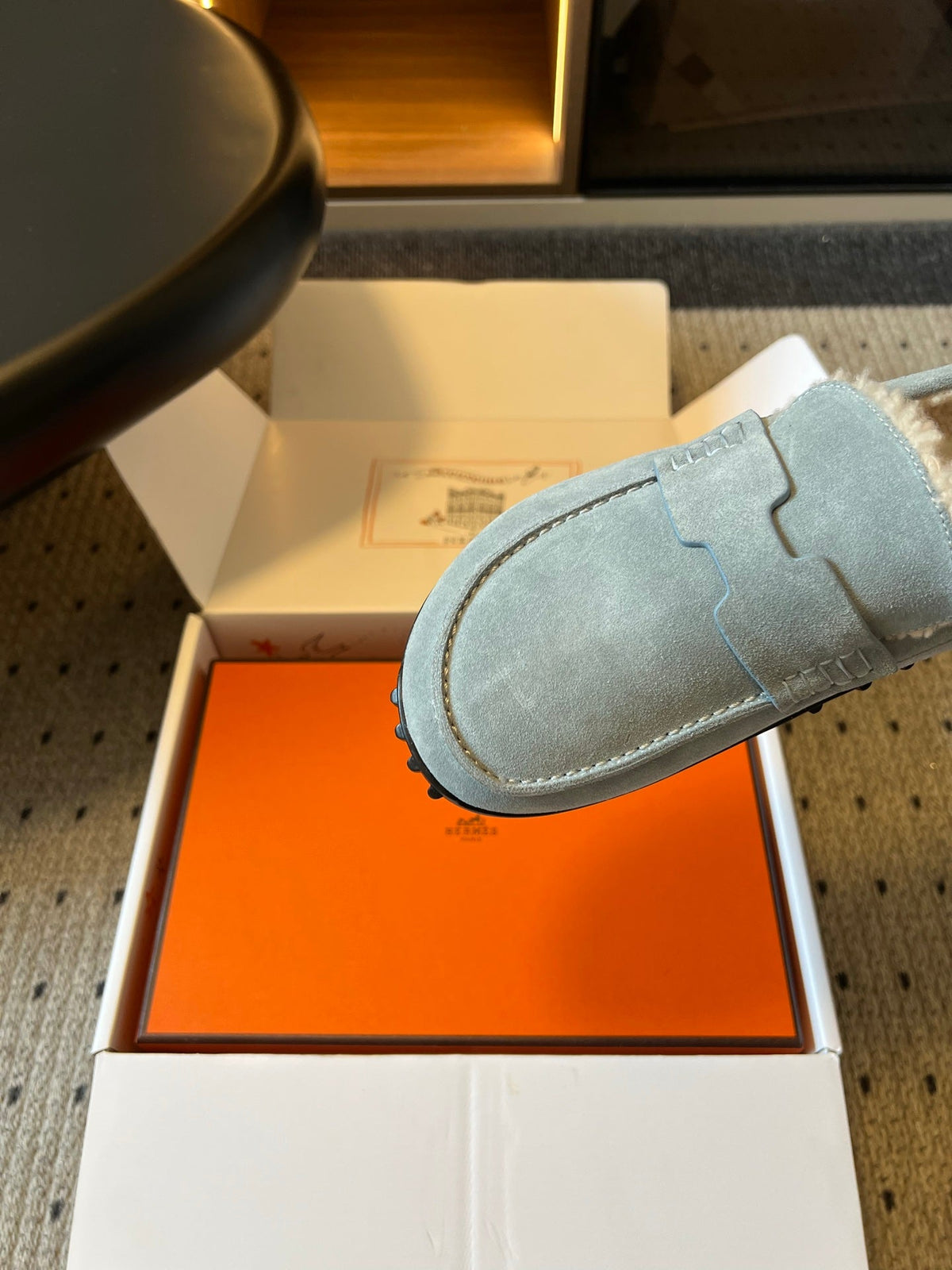 HM 26S Destin Loafers Light Blue Suede
