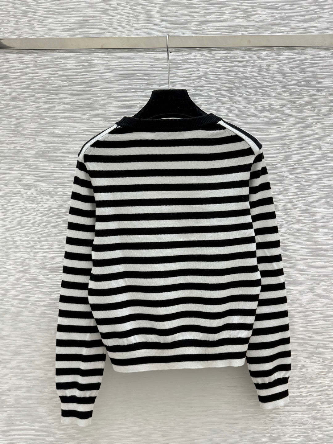 Miu 26FW Striped Knit Sweater Crew Neck Wool 313343
