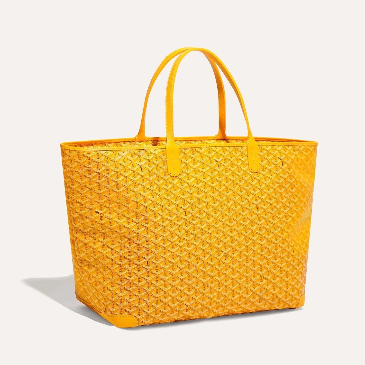 Goyard Artois GM Bag 37cm Yellow Canvas & Calfskin
